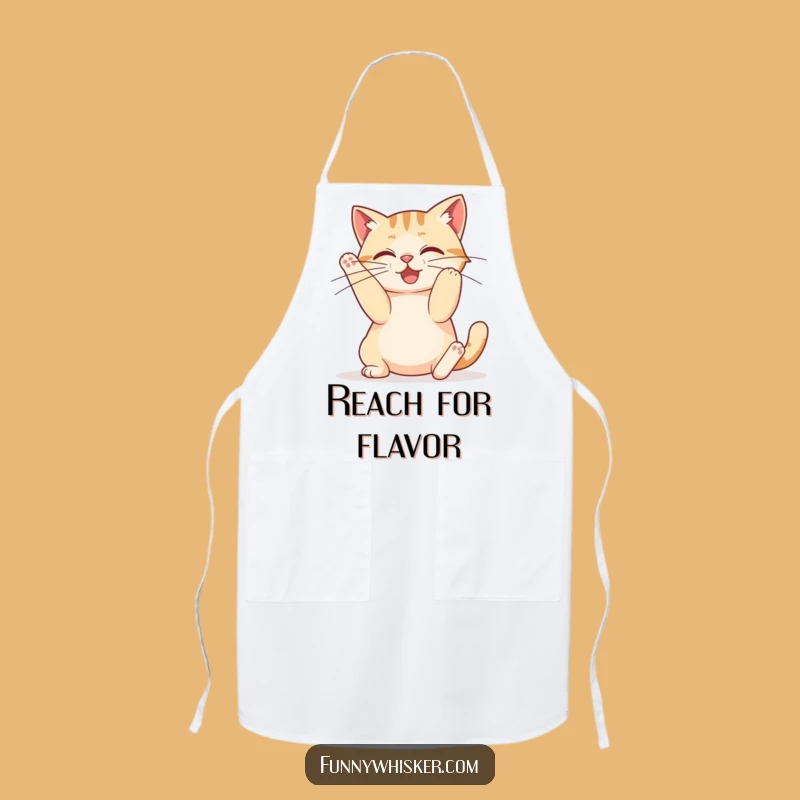 Funny Stretchy Cat Apron - Kitchen Feline Flexibility, Gift for Cat Lovers