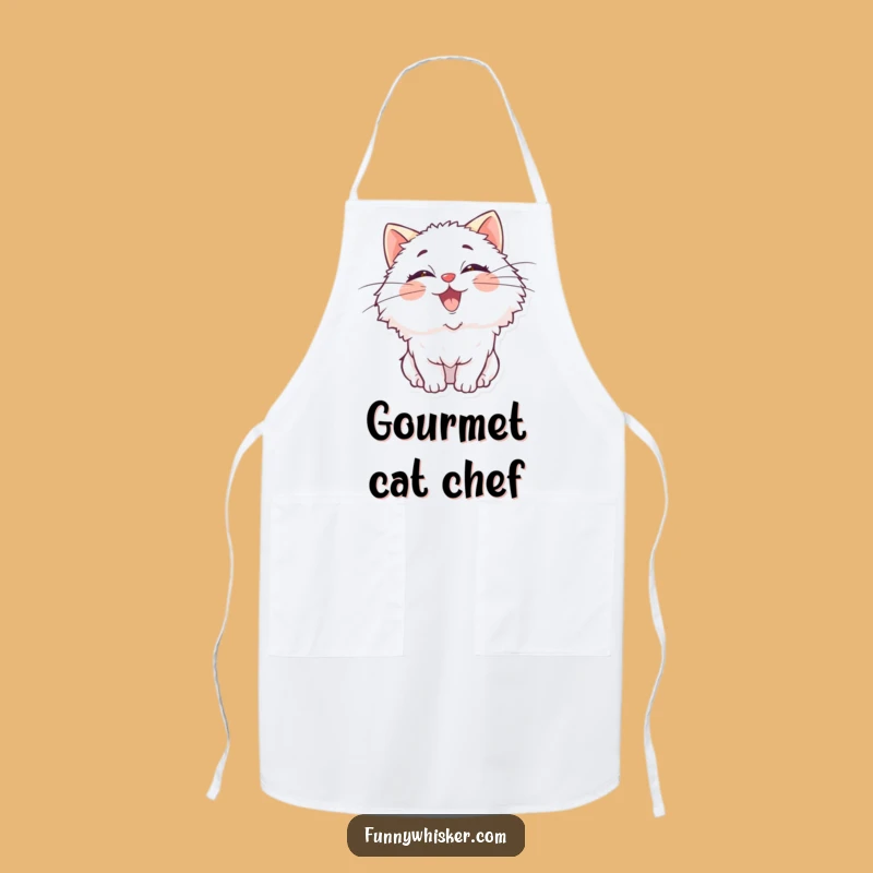 Funny Cat Kitchen Whiskers Apron: Cook with Feline Merriment