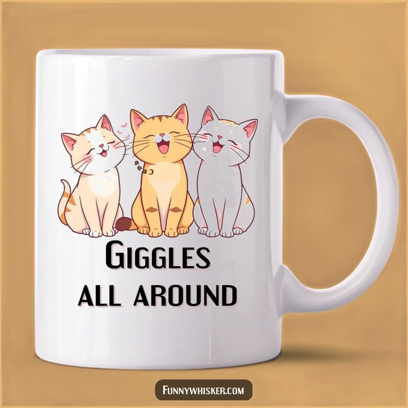Funny Cat Giggle Mug: Whisker Wonders - Hilarious Group Gift!