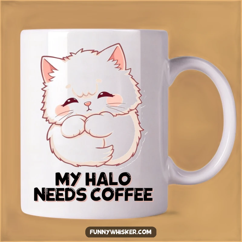 Funny Cat Nap Mug - Adorable Fluffy Whiskers, Perfect Cozy Gift
