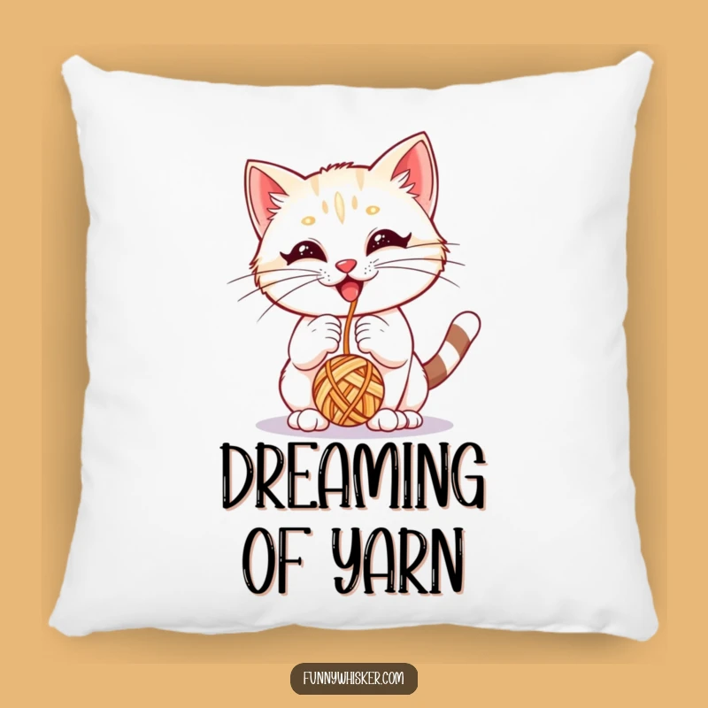 Soft Funny Yarn Kitten Pillow - Cozy & Playful Feline Decor