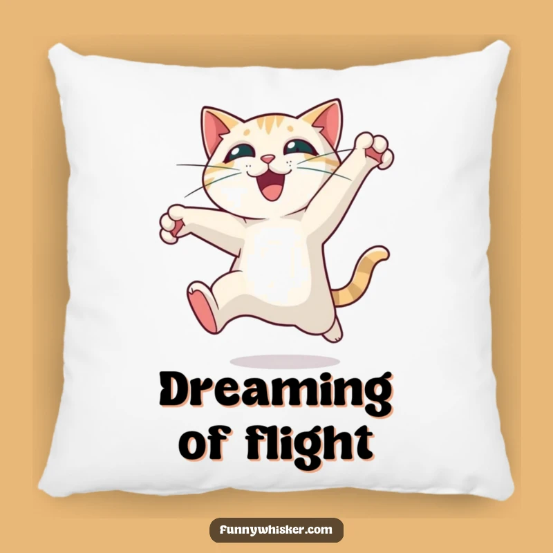 Funny Cat Leaping Pillow - Exhilarating Motion Comfort, Perfect Plush Funny Gift