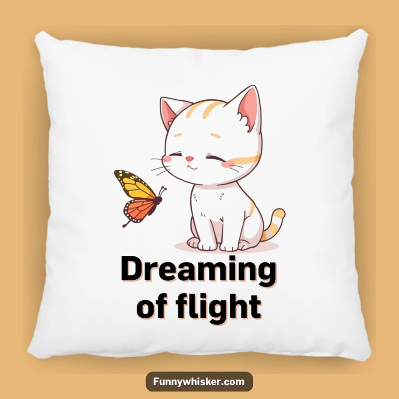 Funny Cat Throw Pillow: Cozy Up with This Whiskers Comfort Gift