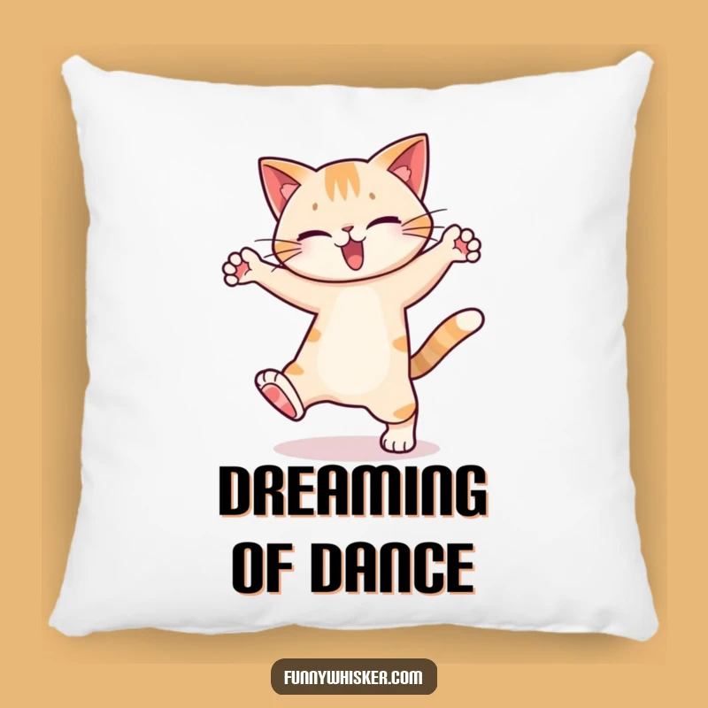 Funny Dancing Cat Pillow: Cozy Groove - Cozy Gift!