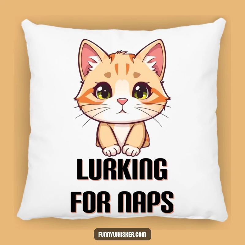 Funny Curious Cat Pillow - Soft Peek-a-Boo Whisker Cushion, Cozy Gift