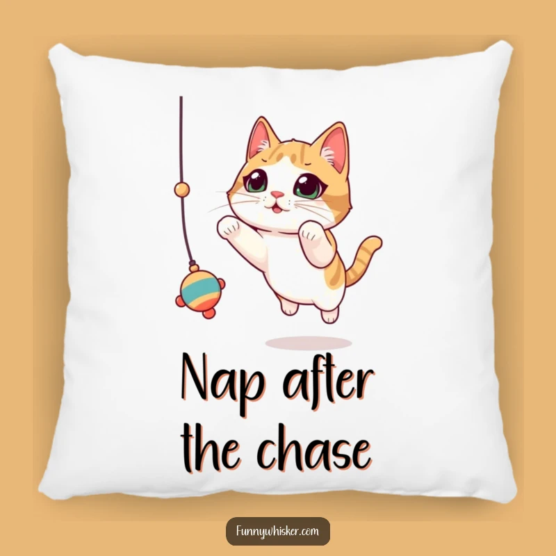 Funny Cat Toy Leap Pillow: Plush Whiskered Friend, Ideal Gift
