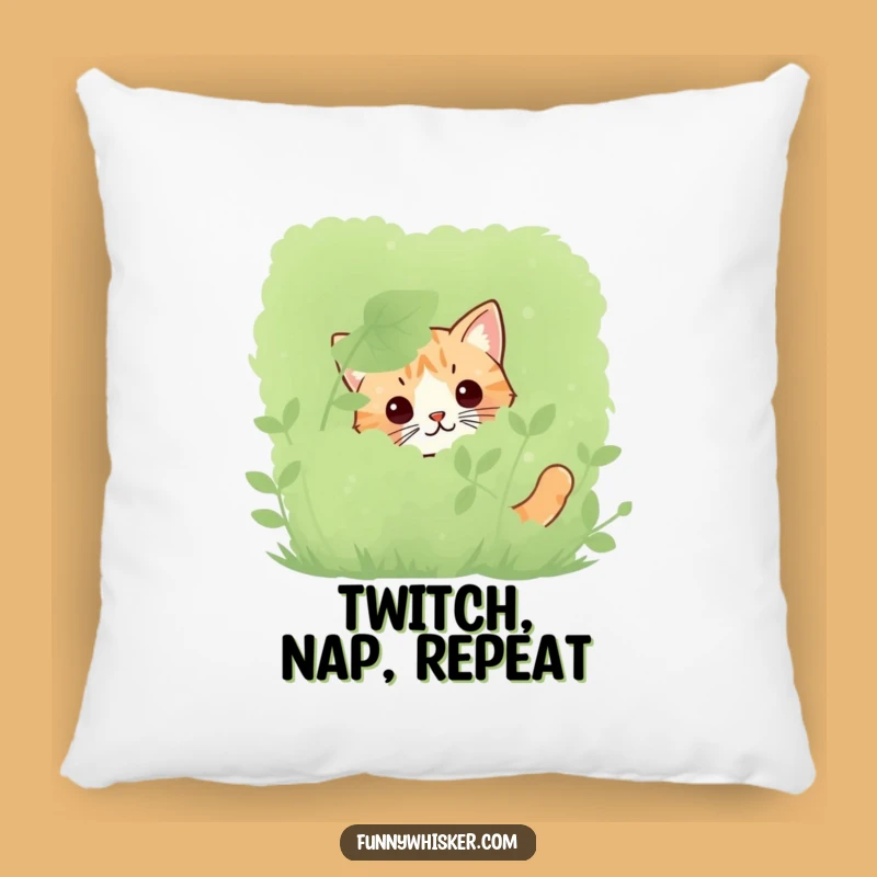 Funny Peeking Cat Whiskers Pillow: Cozy Comfort with Feline Intrigue