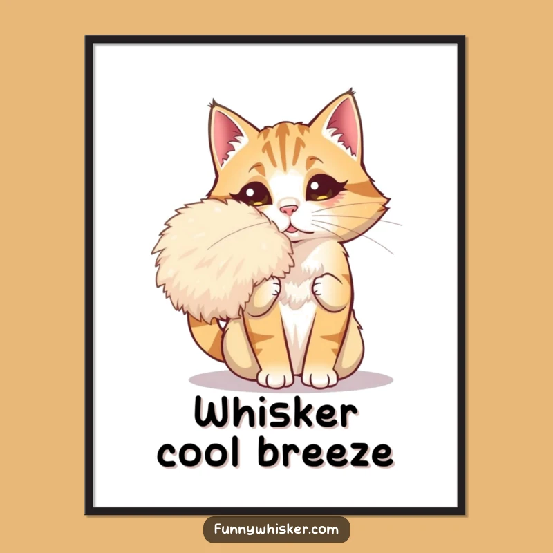 Funny Dramatic Cat Fan Digital Art: Instant Diva Style