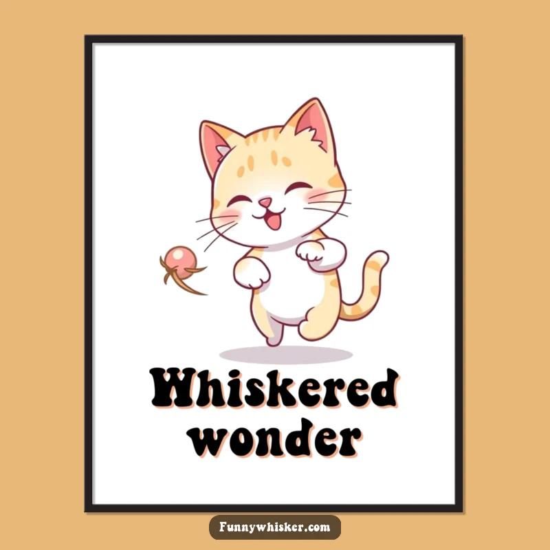 Funny Cat Dizzy Digital Art: Whisker Chase Download, Hilarious Instant Gift