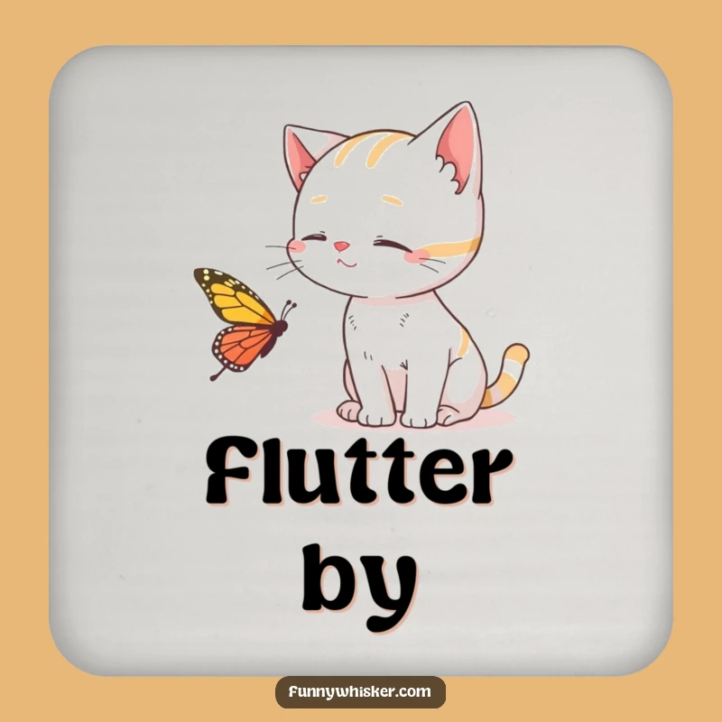 Funny Cat Coaster Set: Protect Your Table with This Whimsical Gift