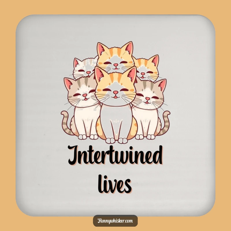 Funny Cat Whiskers Coasters: Protect Surfaces with Humor, Great Gift