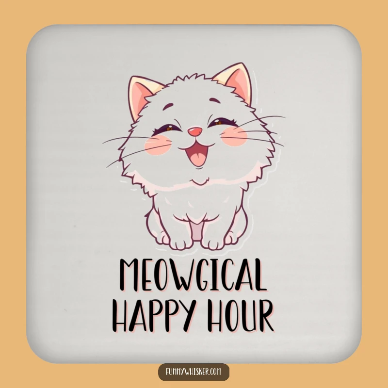 Funny Cat Whiskers Coasters: Protect Surfaces with Feline Charm