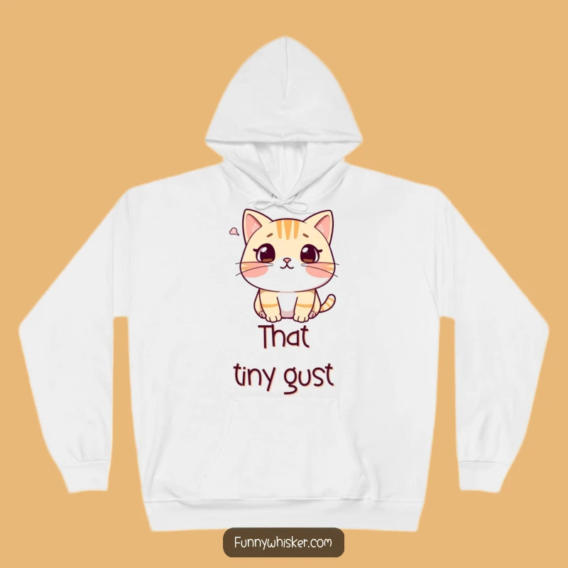 Funny Surprised Cat Hoodie - Cozy Shocked Whiskers, Perfect Warm Funny Gift