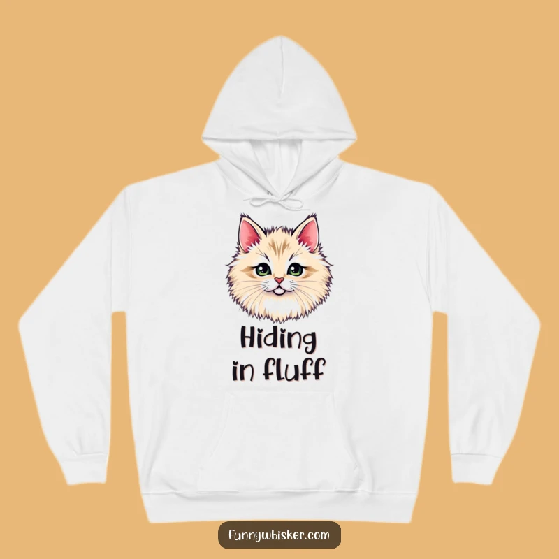 Funny Cat Whisker Hoodie - Cozy Peek-a-Boo Kitty!