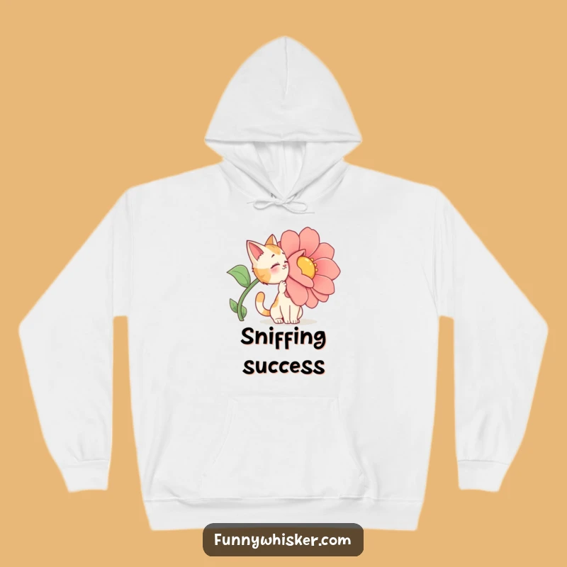 Funny Cat Hoodie: Cozy Floral Drama - Best Gift!