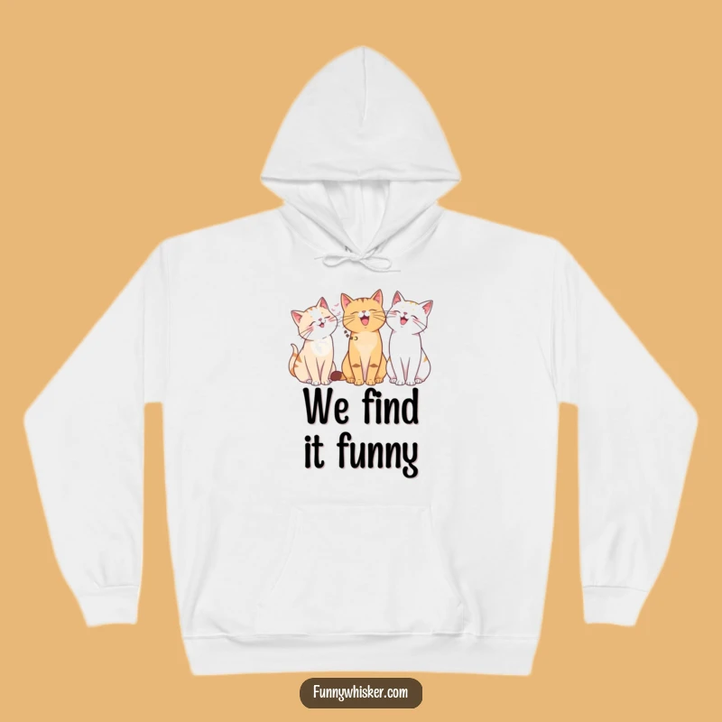 Funny Cat Giggle Hoodie: Whisker Buddies - Cozy & Hilarious Gift!