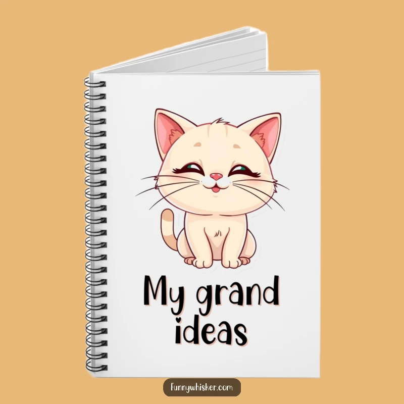 Funny Cat Notebook: Elegant Whiskers, Silly Pose Journal - Hilarious Gift Idea!