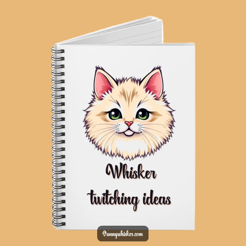Funny Cat Whisker Notebook - Jot Down Peek-a-Boo Ideas!