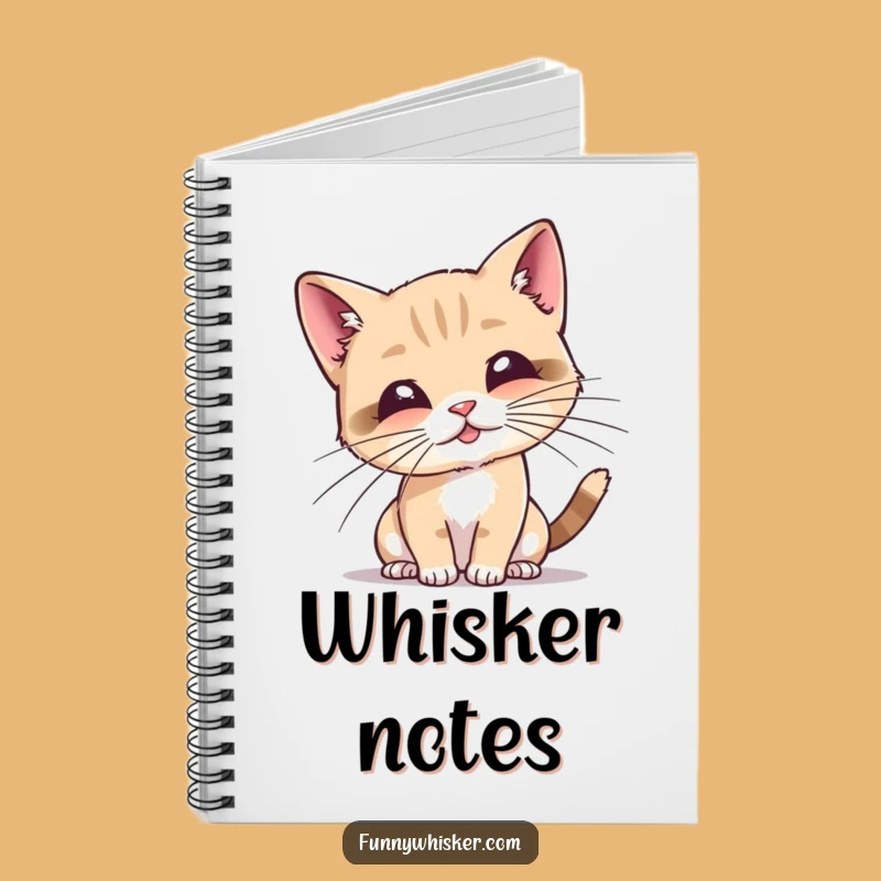 Funny Cat Whiskers Notebook: Feline Journal, Playful Humorous Gift