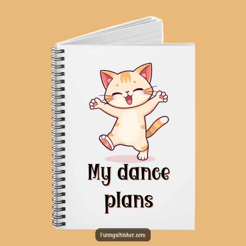 Funny Dancing Cat Notebook: Jot Down Moves - Creative Gift!