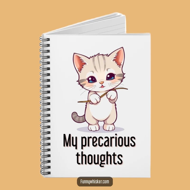 Funny Kitten Balance Notebook: Wobbly Whisker Feline Journal