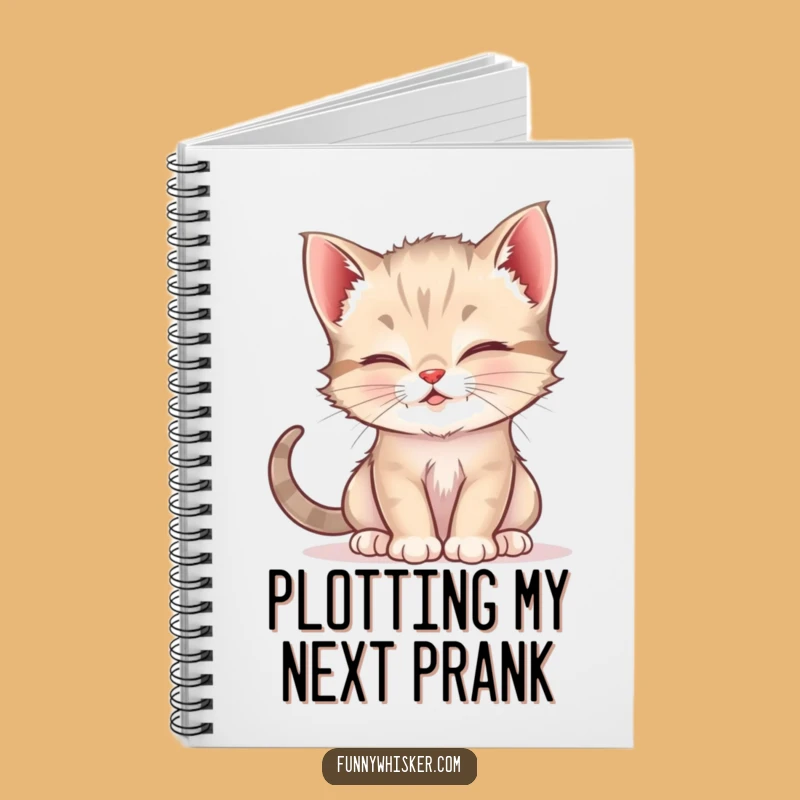 Funny Kitten Whisker Tickle Notebook - Jot Down Ideas With Playful Cat, Perfect Funny Gift