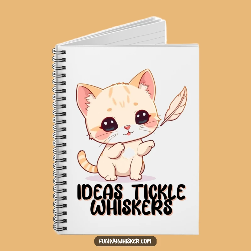 Funny Cat Whiskers Notebook: Playful Jotting Journal, Perfect Gift for Writers