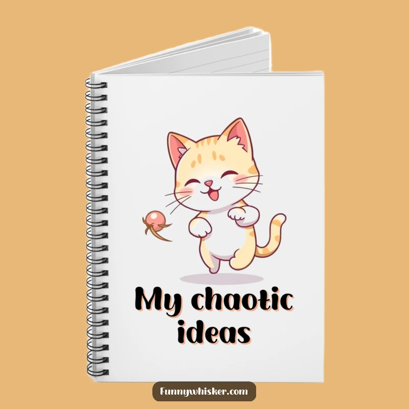 Funny Cat Dizzy Notebook: Whisker Chase Journal, Hilarious Gift for Writers