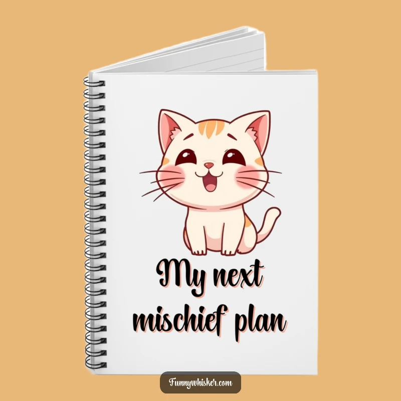 Funny Cat Whiskers Notebook: Excited Feline Journal Gift for Cat Lovers