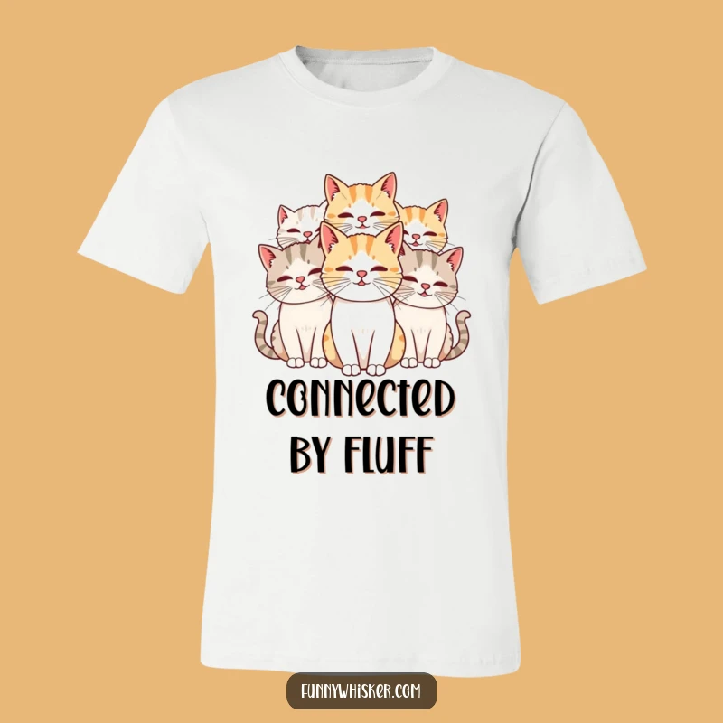 Funny Cat Whiskers Entwined T-Shirt: A Humorous Gift for Cat Lovers