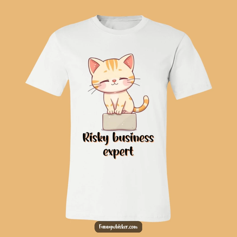Funny Cat Balance T-Shirt - Whisker Acrobat, Extreme Feline Funny Gift