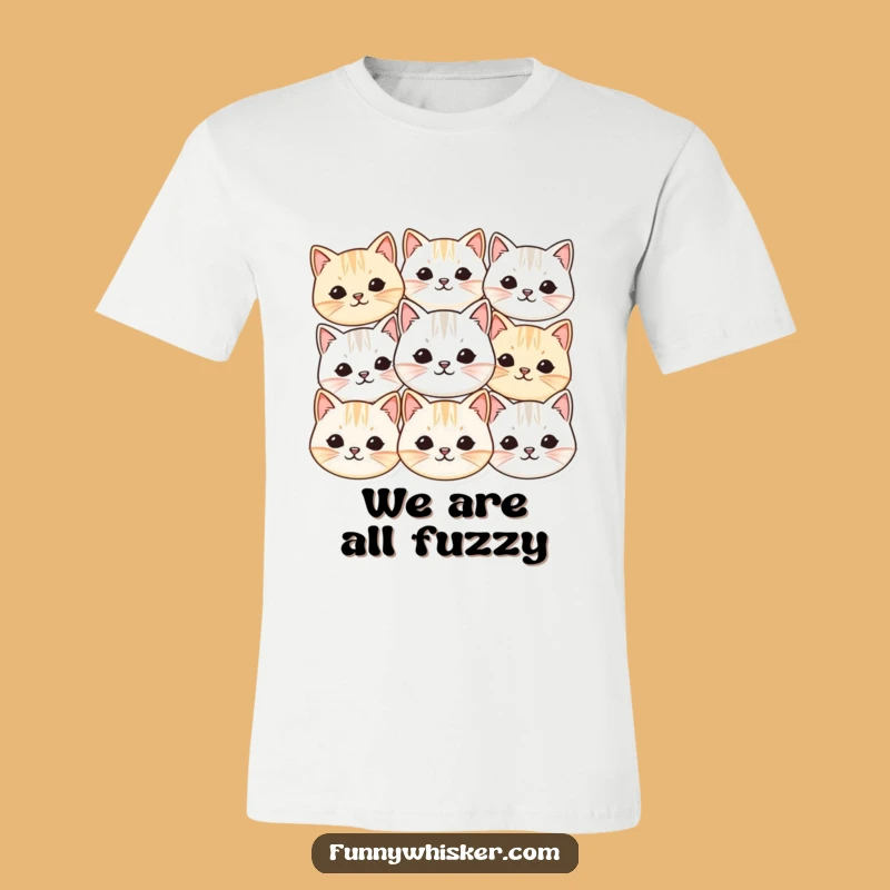 Funny Cat Faces T-Shirt: Vibrating Whiskers - Adorable Humor Gift
