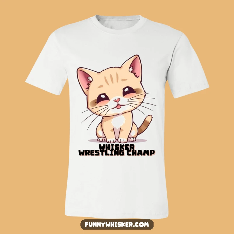 Funny Cat Whiskers T-Shirt: Tiny Feline Batting, Hilarious Cat Lover Gift