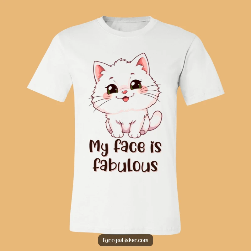 Funny Cat T-Shirt: Giggle-Worthy Whiskers & Gleeful Expression - Great Gift!