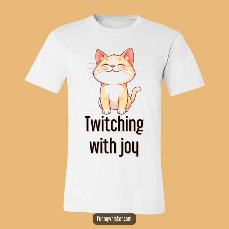 Funny Cat Whisker Twitch T-Shirt: Wear Your Joyful Energy